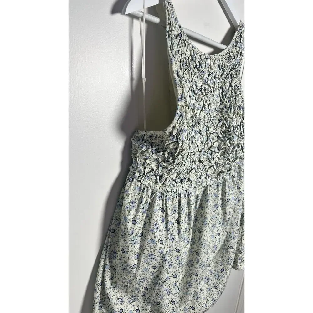 Free People Petunia Mini Dress Size Large Smocked Ditsy Floral Boho Sundress EUC - Picture 7 of 12